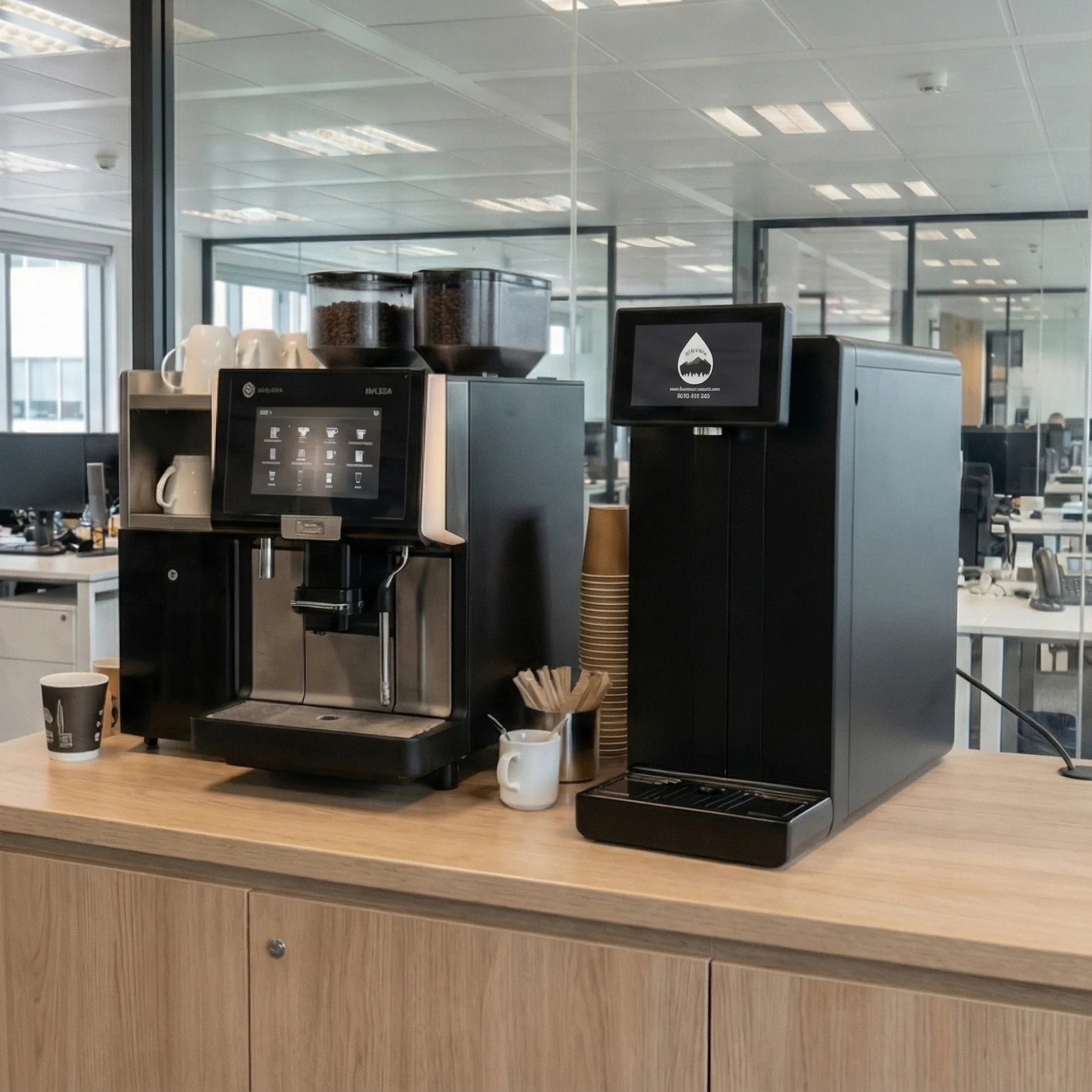 sequoia fontaine &agrave; eau sur r&eacute;seau pour bureaux et espaces communs professionnels