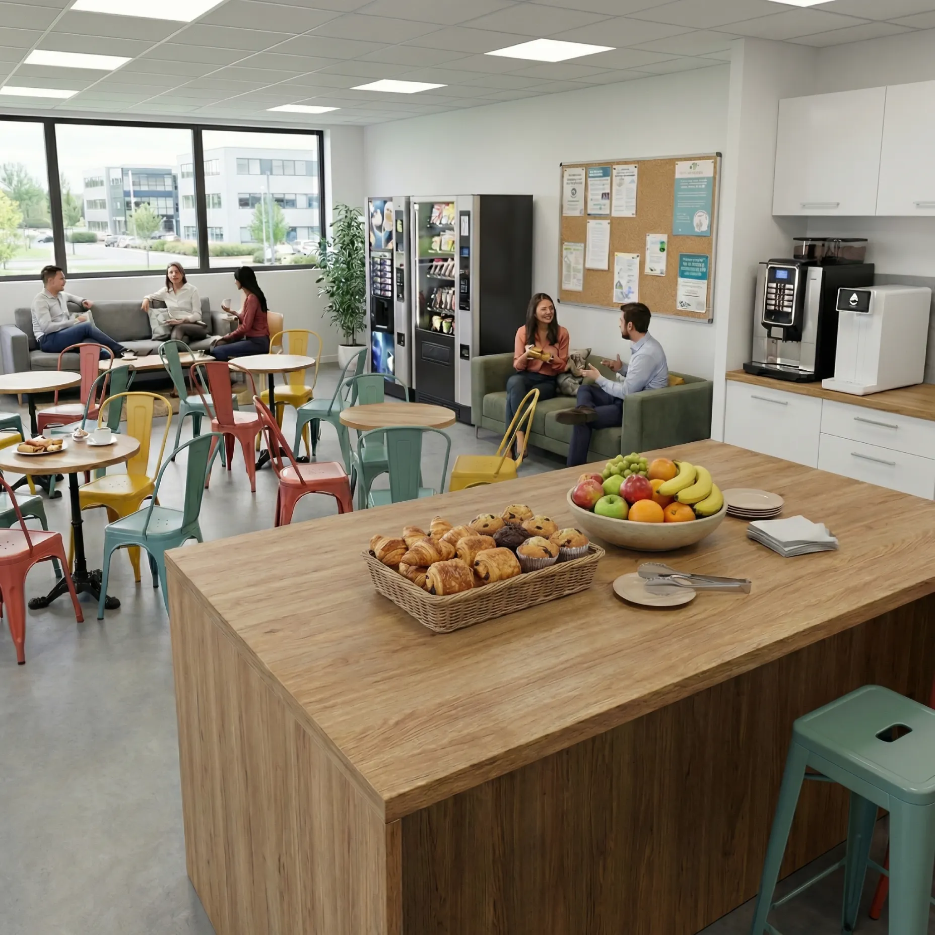 fontaine &agrave; eau s&eacute;quoia nylea salle commune entreprise